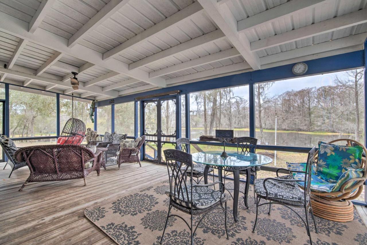 Unplugged Withlacoochee Riverfront Retreat! Bushnell ภายนอก รูปภาพ